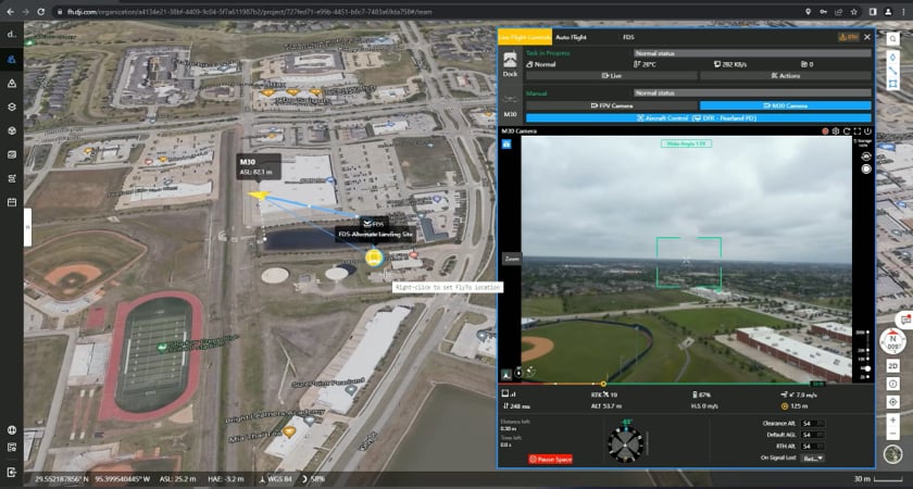 DJI Dock Live Flight Controls - FlyTo