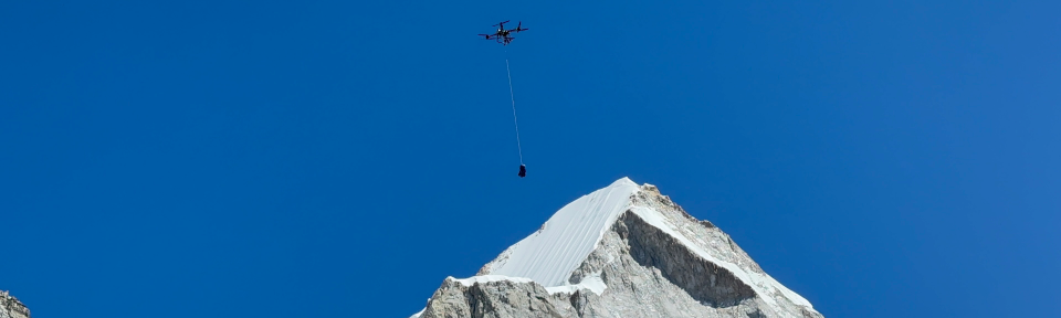 Des drones de livraison sur le mont Everest